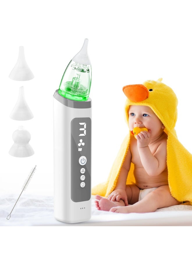 Celeritek Nasal Aspirator for Baby - Baby Nose Sucker with 3 Suction Levels, Baby Nasal Aspirator, Electric Nose Suction for Baby with 3 Silicone Tips Music and Light, Rechargeable Snot Nose Sucker for Babies - Image 1